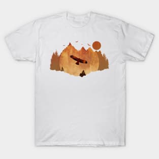 Eagle Mountains by Sunset T-Shirt